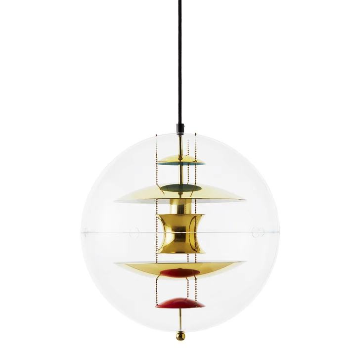 VP Globe Pendant light Ø 40 cm, brass / clear by Verpan