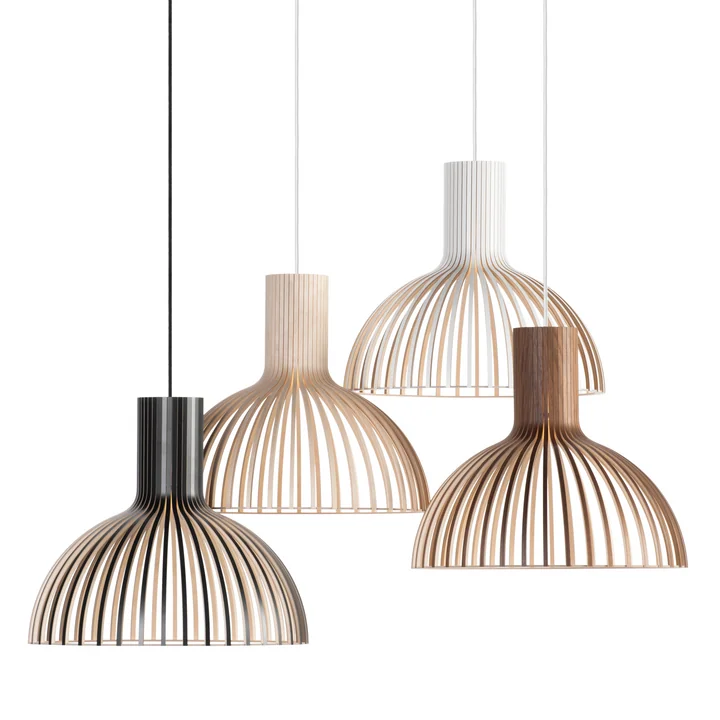 The Victo Small 4251 pendant luminaire from Secto in its various colour variations