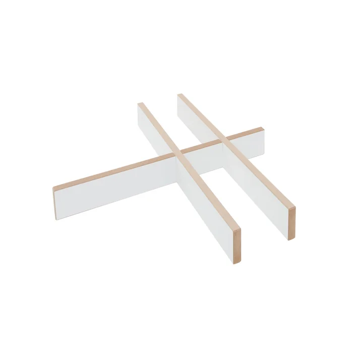 Drawer insert for cargo roll container, white from Tojo