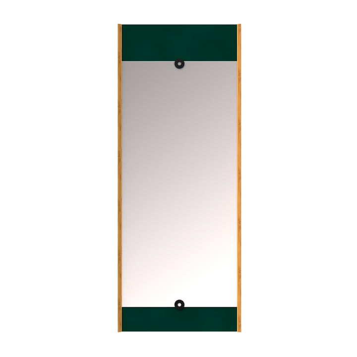 The wall Layer mirror, conifer green from We Do Wood