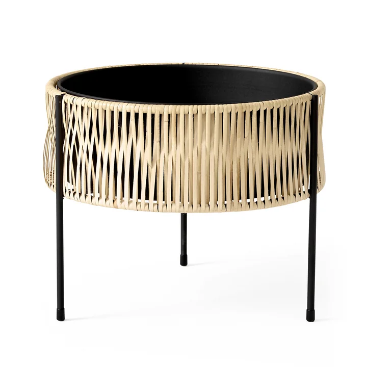 The Umanoff plant pot Ø 41 x H 32.5 cm, rattan / black ( (RAL 9005) from Audo