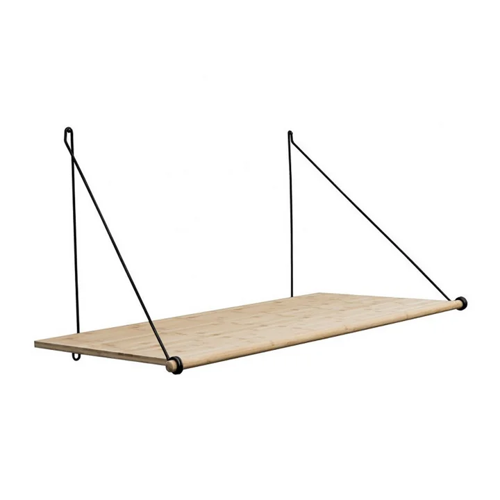 The Loop Shelf , oak / steel black from We Do Wood