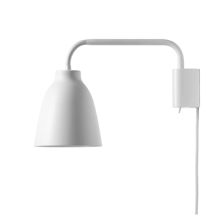 Caravaggio wall lamp Read by Fritz Hansen in matt white