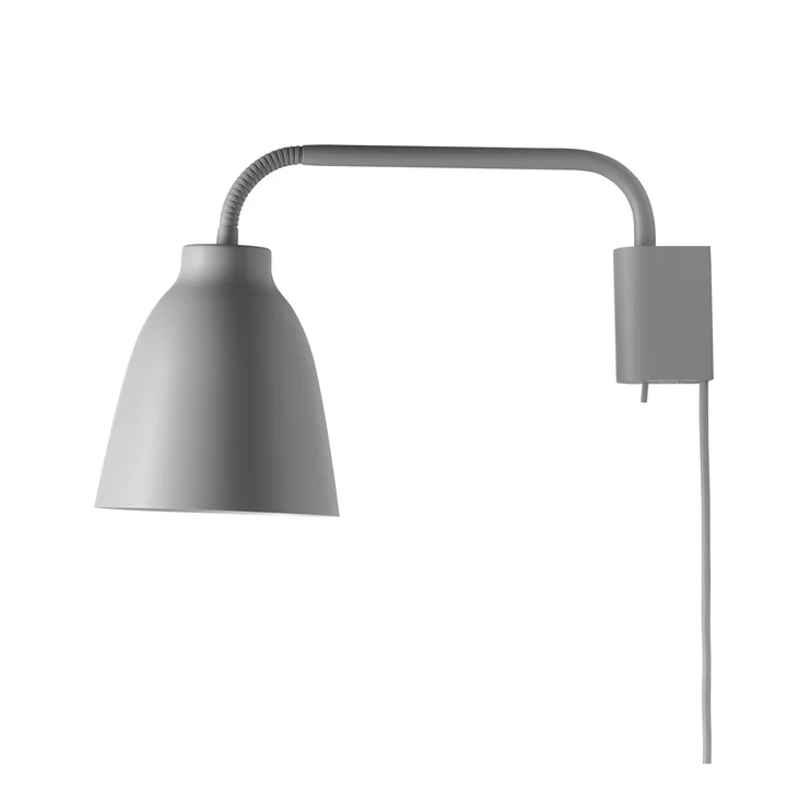 Caravaggio wall lamp Read by Fritz Hansen in matt grey