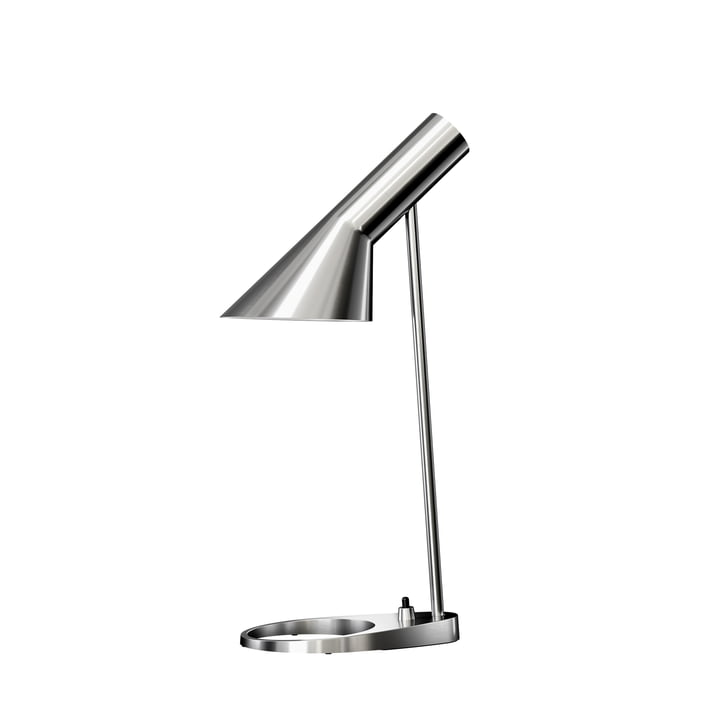 AJ Mini table lamp from Louis Poulsen in polished stainless steel