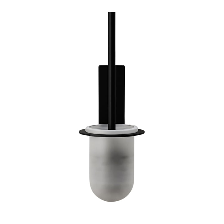 The toilet brush with wall mount from Nichba Design in black