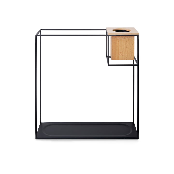 The large Cubist wall shelf with wooden container from Umbra
