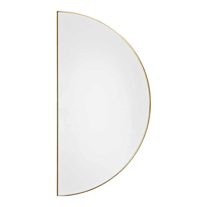 The wall Unity mirror in gold by AYTM