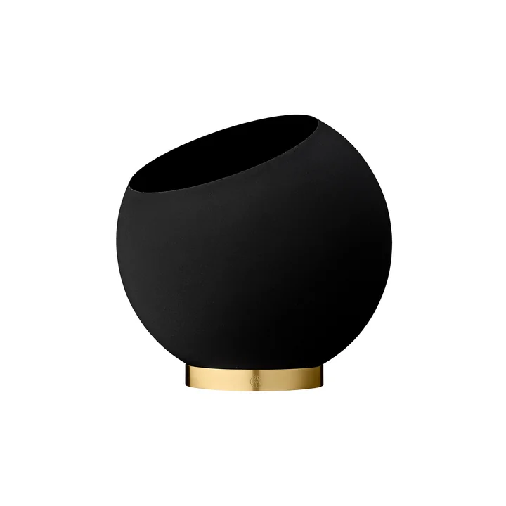 The Globe flower pot, black from AYTM