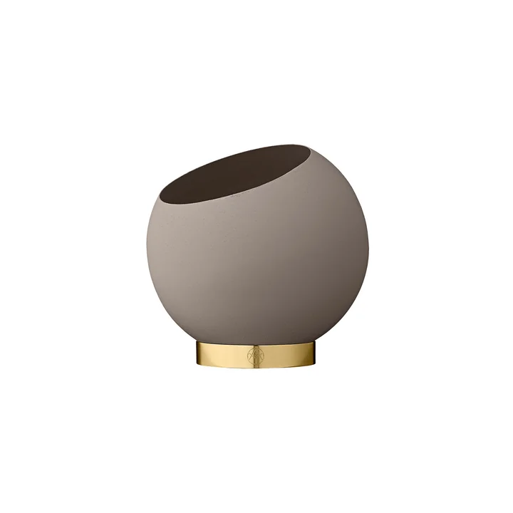 The Globe flower pot, Ø 17 x H 15.4 cm, taupe from AYTM