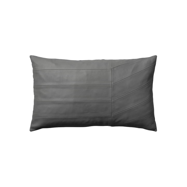 The Coria cushion, sheepskin, 50 x 30 cm, dark grey by AYTM