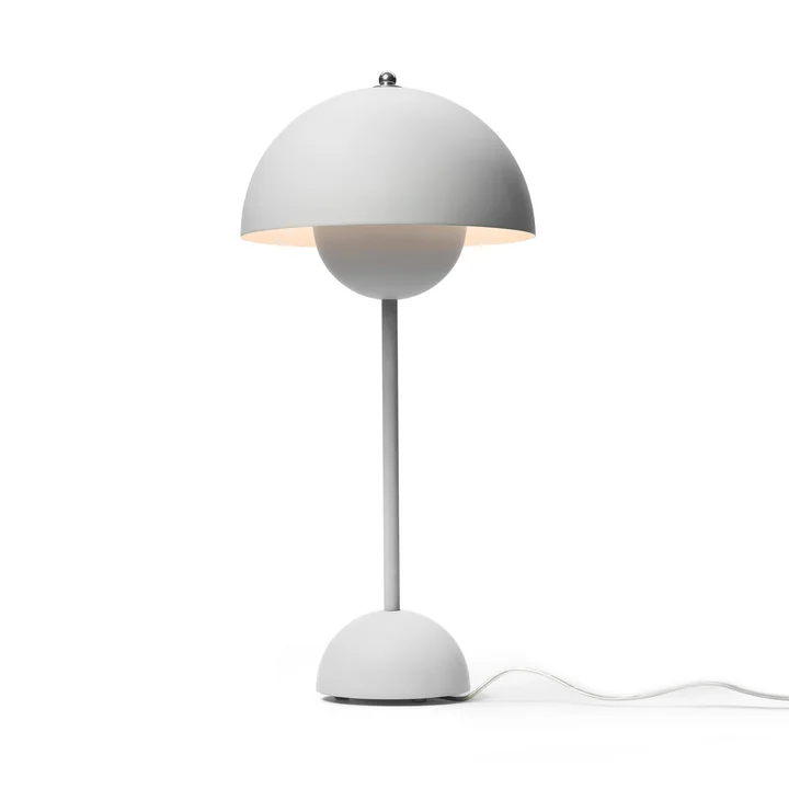 FlowerPot table lamp VP3 from & Tradition in light gray matt