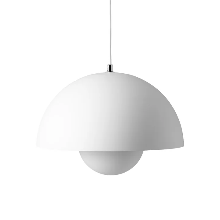 FlowerPot Pendant light VP7 in matt white from & Tradition