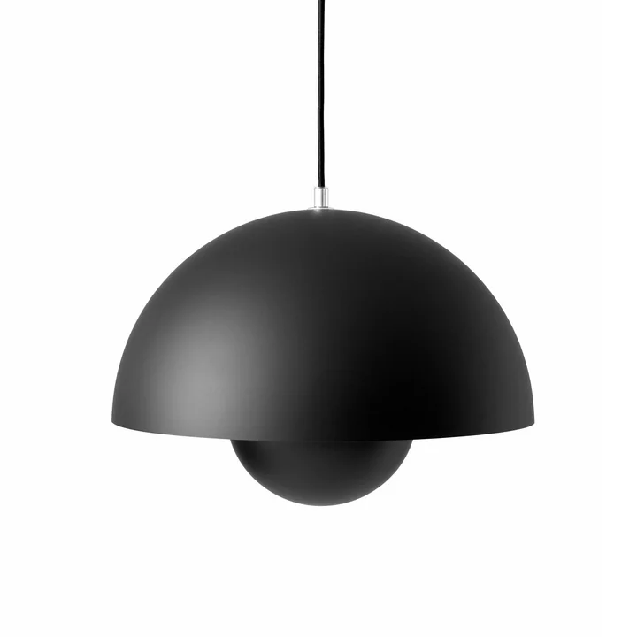 FlowerPot Pendant light VP7 in matt black from & Tradition