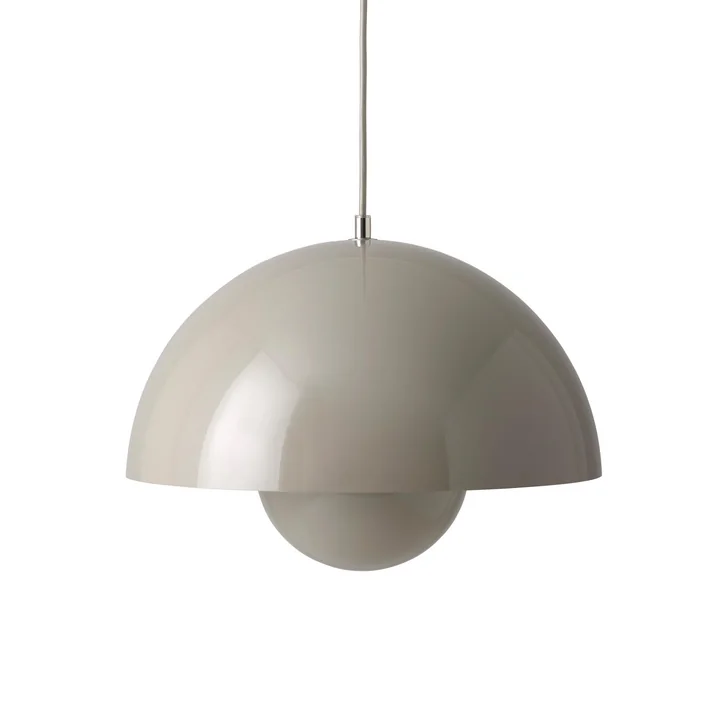 FlowerPot Pendant light VP7 in gray-beige from & Tradition