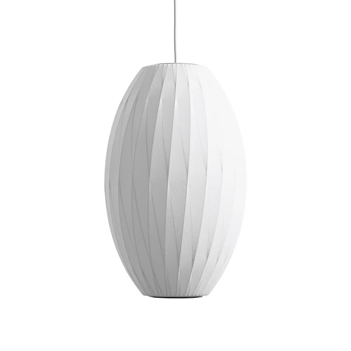 The Nelson Cigar Crisscross Bubble Pendant M, off white from HAY