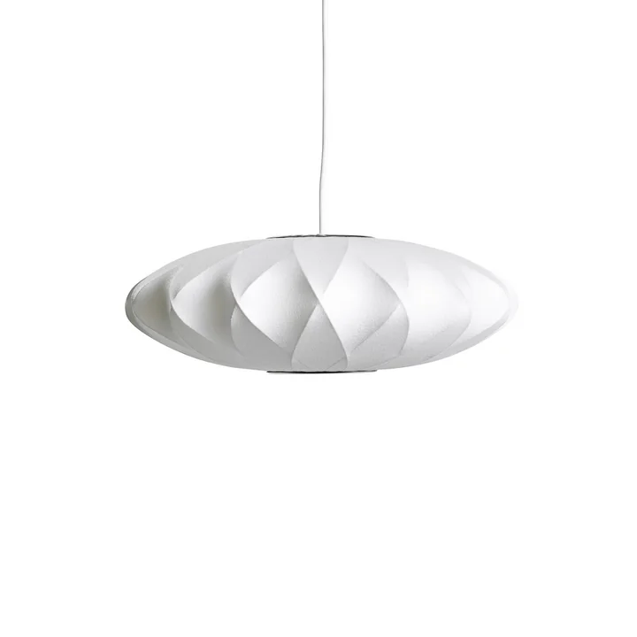 Nelson Saucer Crisscross Bubble Pendant Lamp S, Ø 4 4. 5 x H 19 cm, off white by HAY