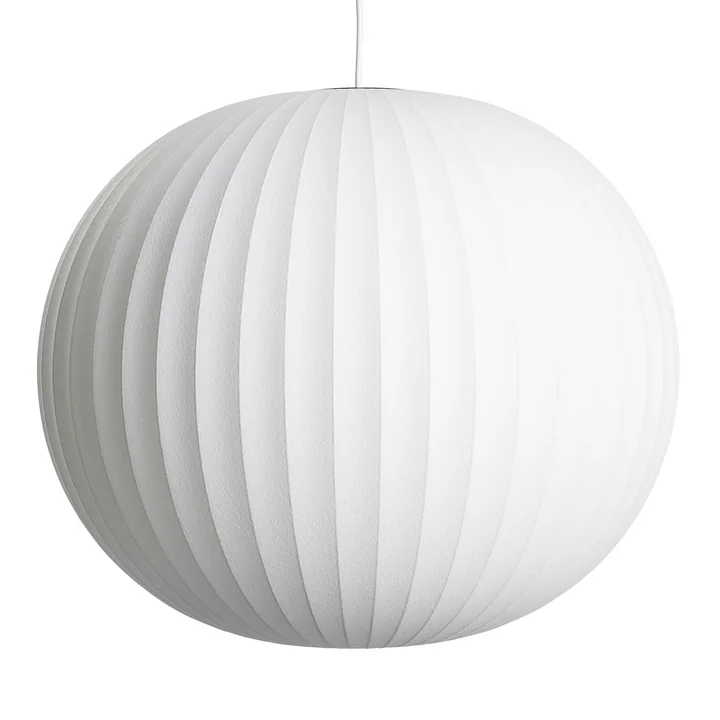 Nelson Ball Bubble Pendant L, Ø 68 x H 5 9. 5 cm, off white by HAY