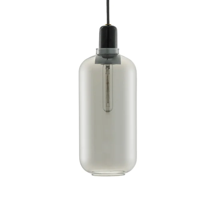 Amp Pendant lamp large from Normann Copenhagen in Smoke / Black