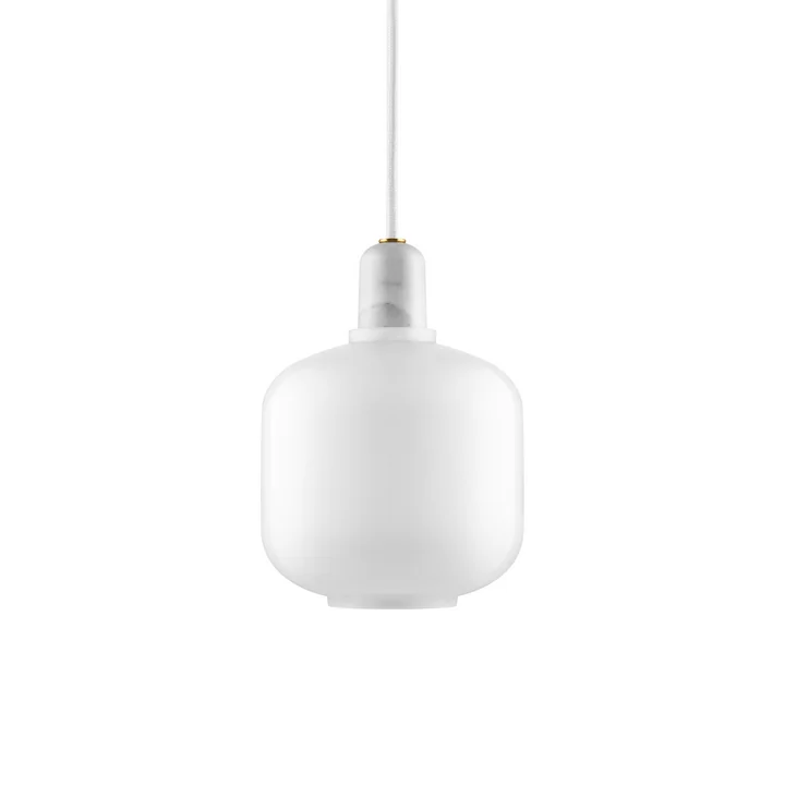Amp Pendant light small from Normann Copenhagen in white / white
