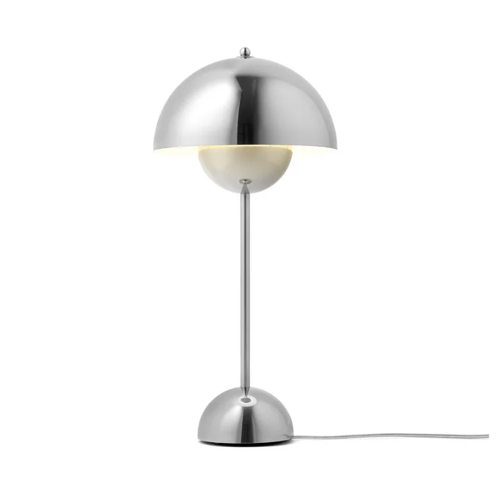 & Tradition - FlowerPot table lamp VP3, polished steel