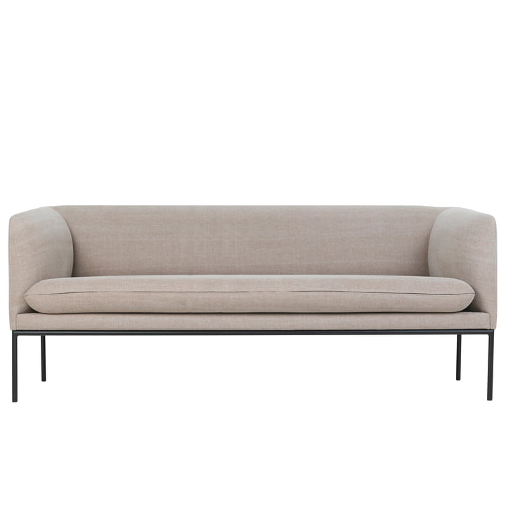 The Turn sofa (3-seater) by ferm Living in natural linen