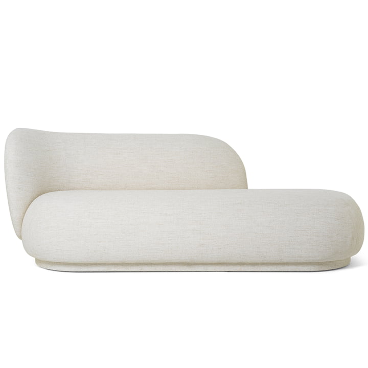 The Rico Chaise Lounge by ferm Living, Boucle off-white