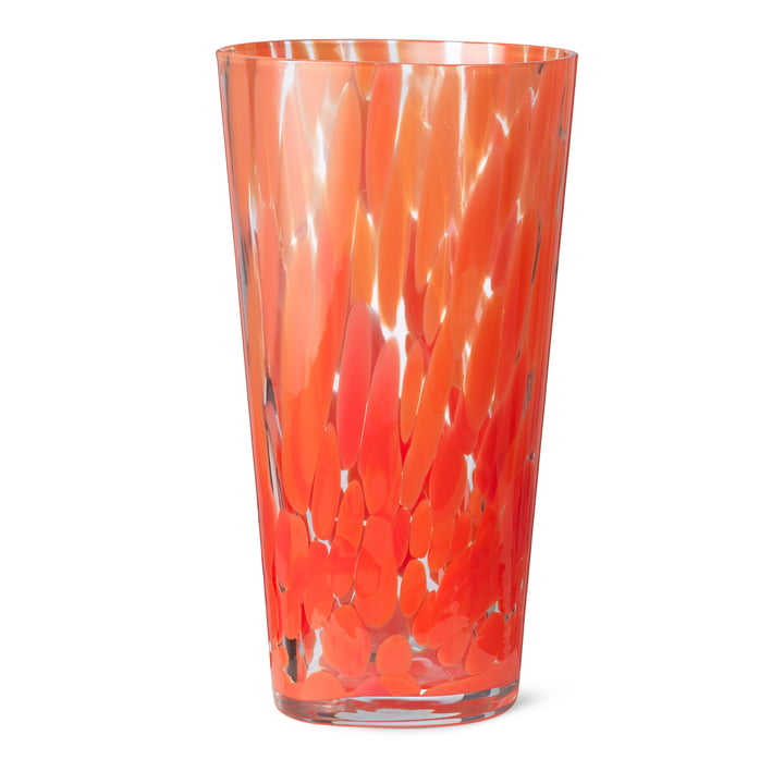 The Casca vase from ferm Living in poppy red