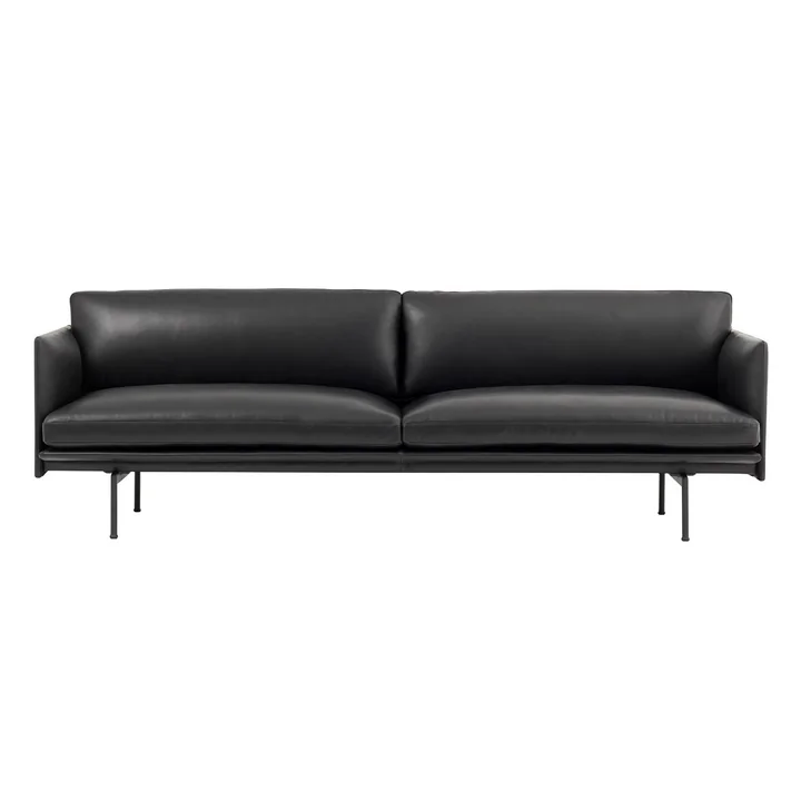 The Outline Sofa 3-seater from Muuto in black