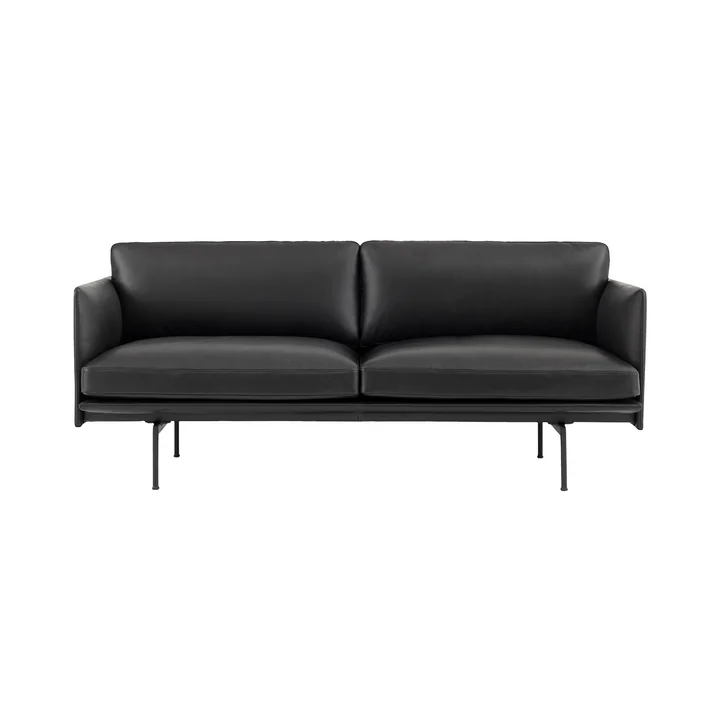 The Outline Sofa 2-seater from Muuto in black