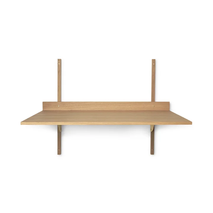 The Sector desk from Ferm Living in oak / brass