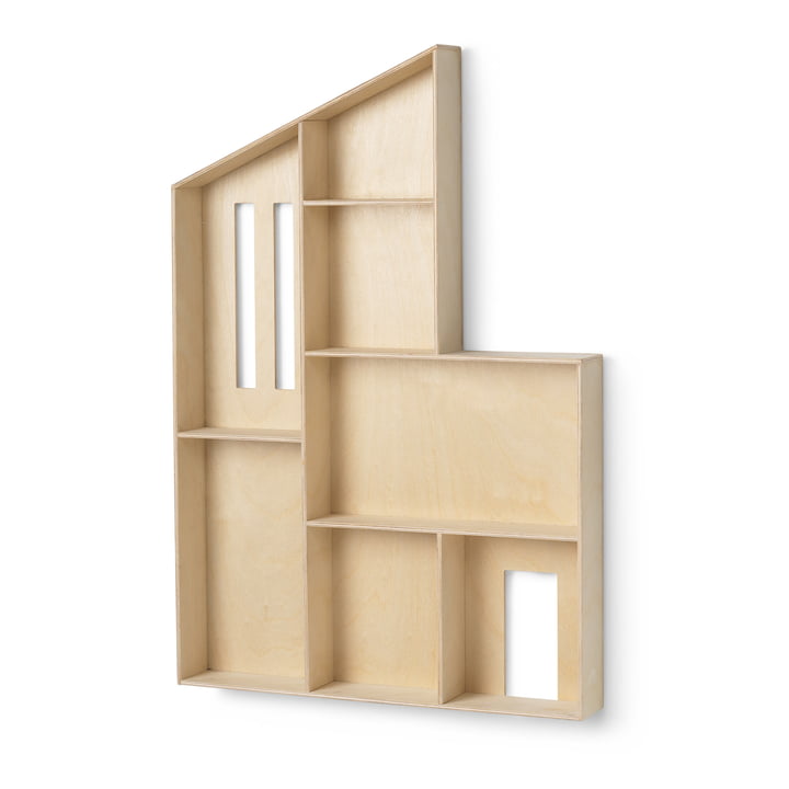 The Funkis miniature house shelf by ferm Living in nature