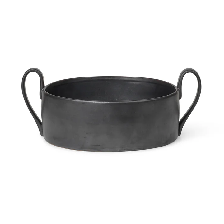 The Flow fruit bowl by Ferm Living in black