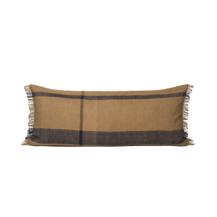 The long Dry cushion from ferm Living in sugar kelp black