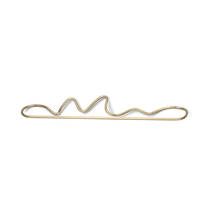The Curvature towel rail by Ferm Living in brass
