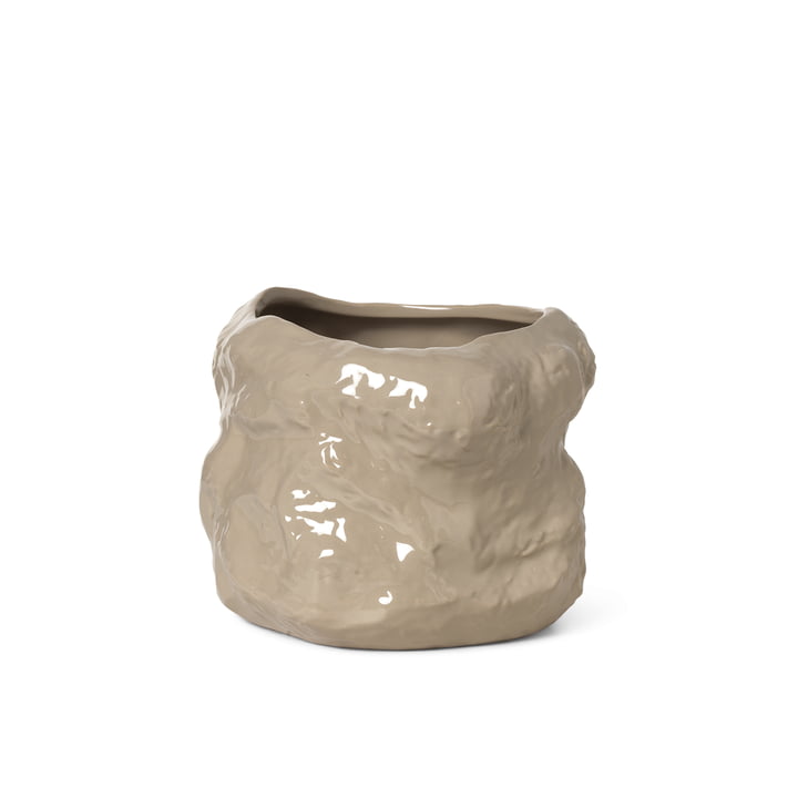 The small Tuck plant pot from ferm Living in cashmere