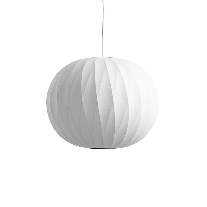 Nelson Ball Crisscross Bubble pendant lamp M, Ø 48,5 x H 39,5 cm from HAY in off white