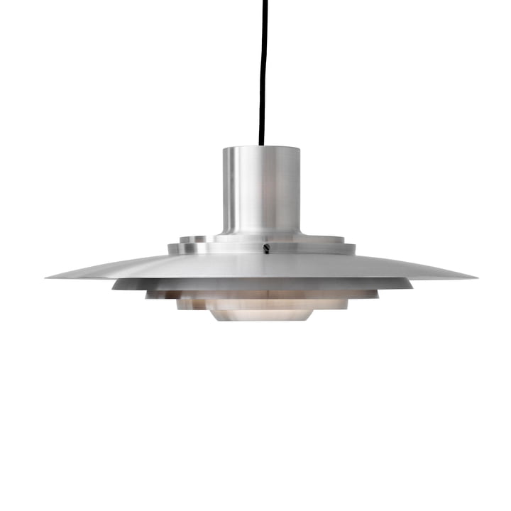 P376 Pendant lamp, KF1 / aluminium from & tradition The luminaire is made of brushed aluminium and therefore