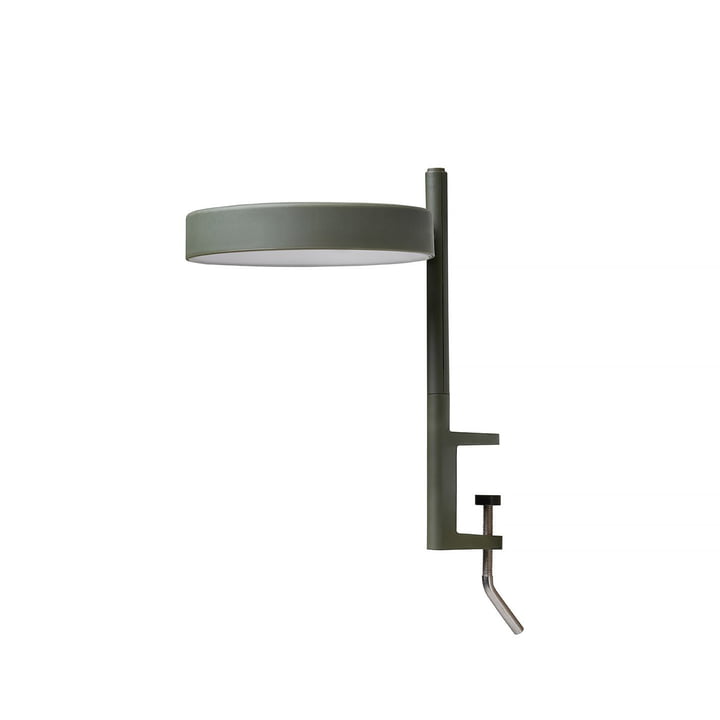 The w182 Pastille LED clamp light c1 from Wästberg in olive green