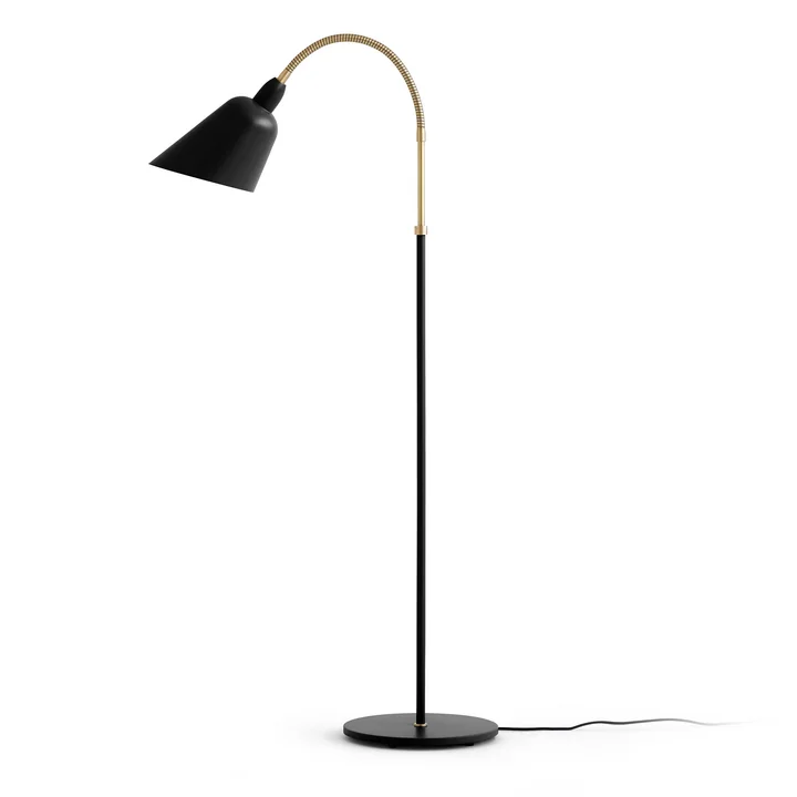 & Tradition - Bellevue Floor lamp AJ7, black / brass