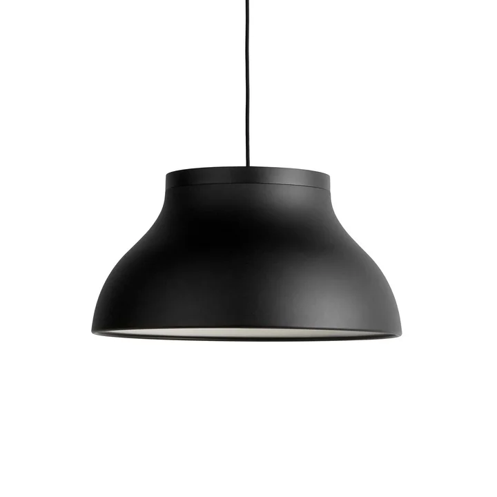PC pendant lamp M, Ø 40 x H 20. 5 cm, soft black by HAY