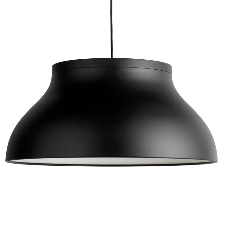 PC pendant lamp L, Ø 60 x H 28 cm, soft black by HAY