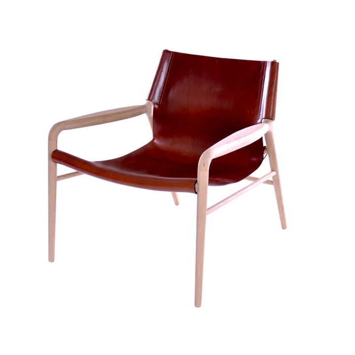 Rama Lounge Chair , soaped oak / leather cognac from Ox Denmarq