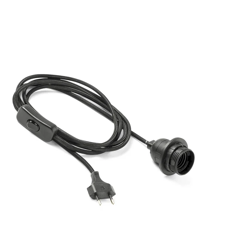 Cable set for table lamp in black by HAY