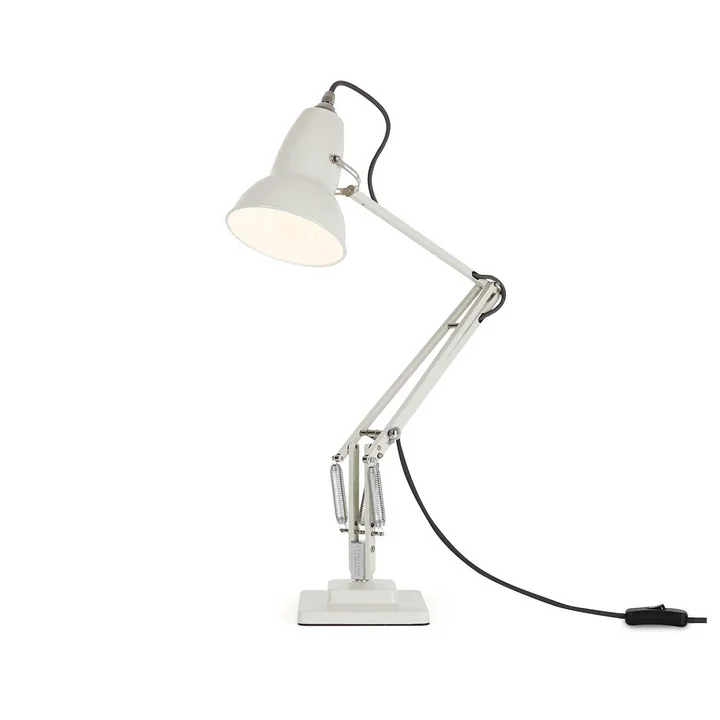 Original 1227 Table lamp, gray cable, Linen White from Anglepoise