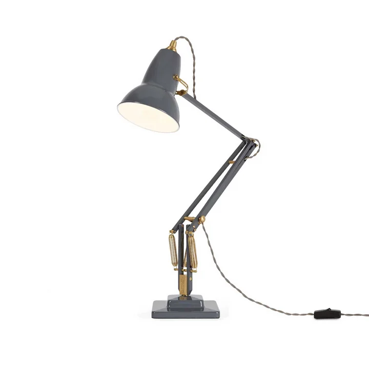 Original 1227 Brass table lamp from Anglepoise in Elephant Grey