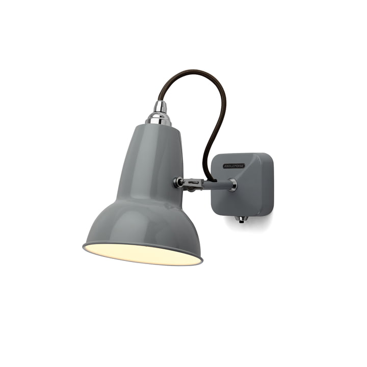 Original 1227 Mini wall lamp, cable black, Dove Grey from Anglepoise