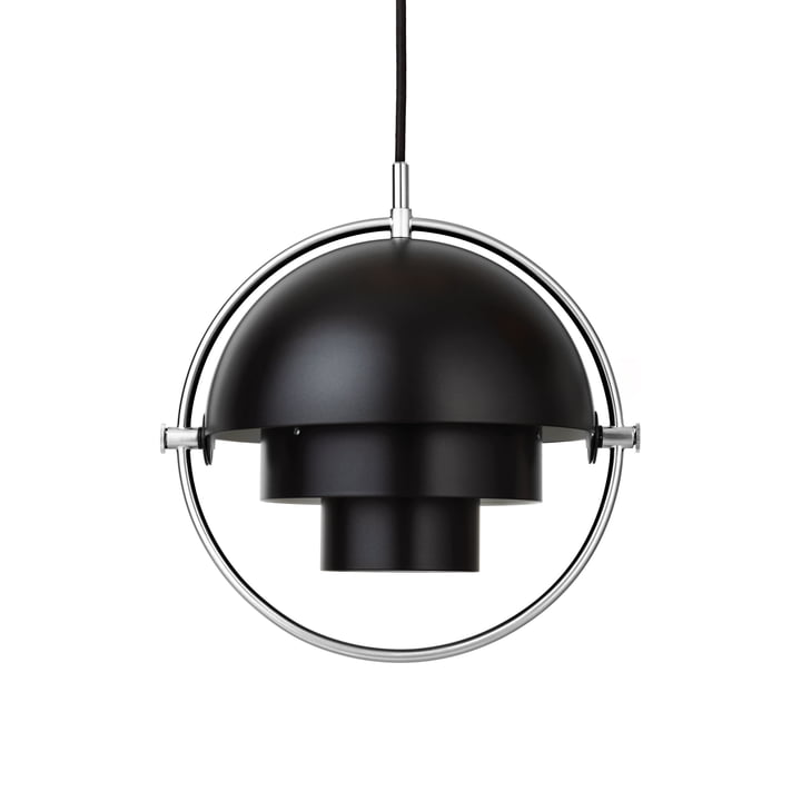 Multi-Lite Pendant light S Ø 22,5 cm from Gubi in chrome / black
