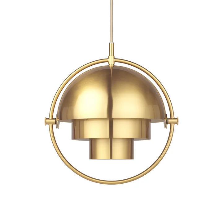 Multi-Lite Pendant light S Ø 22,5 cm from Gubi in brass