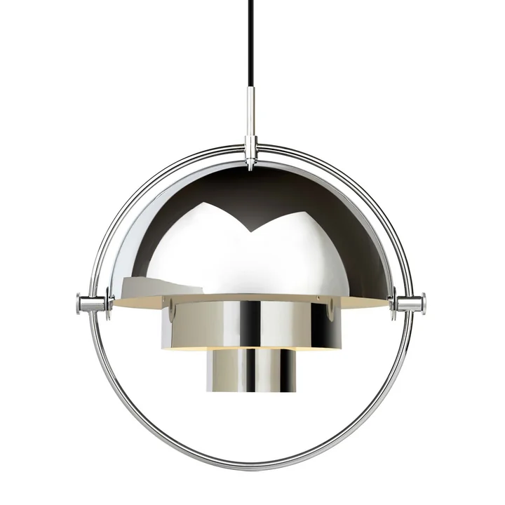 Multi-Lite Pendant lamp Ø 36 cm from Gubi in chrome